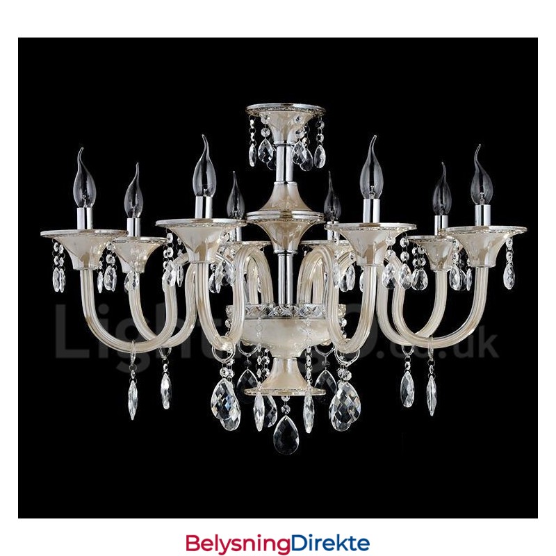 Krystall Luksuriøs Moderne Samtids Anheng Lysekrone