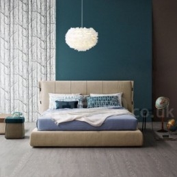 Flerfarget Fjærlysekrone Moderne Og Moderne Anhengslampe