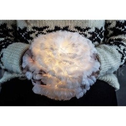 Flerfarget Fjærlysekrone Moderne Og Moderne Anhengslampe