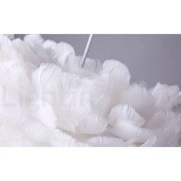 Flerfarget Fjærlysekrone Moderne Og Moderne Anhengslampe