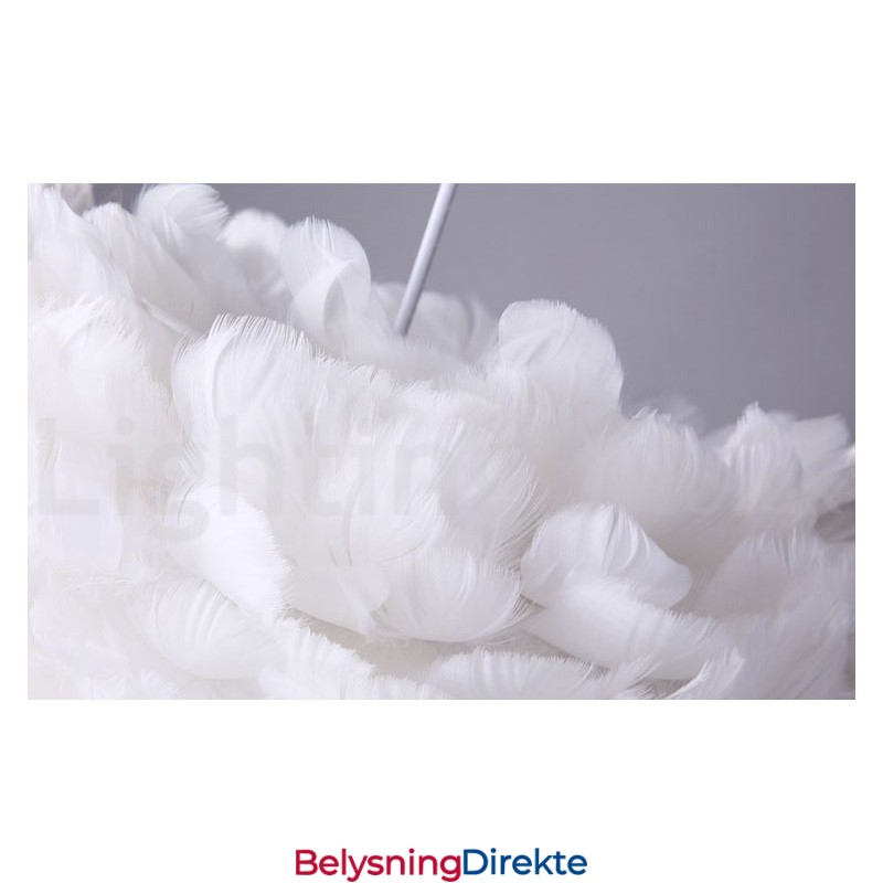 Flerfarget Fjærlysekrone Moderne Og Moderne Anhengslampe