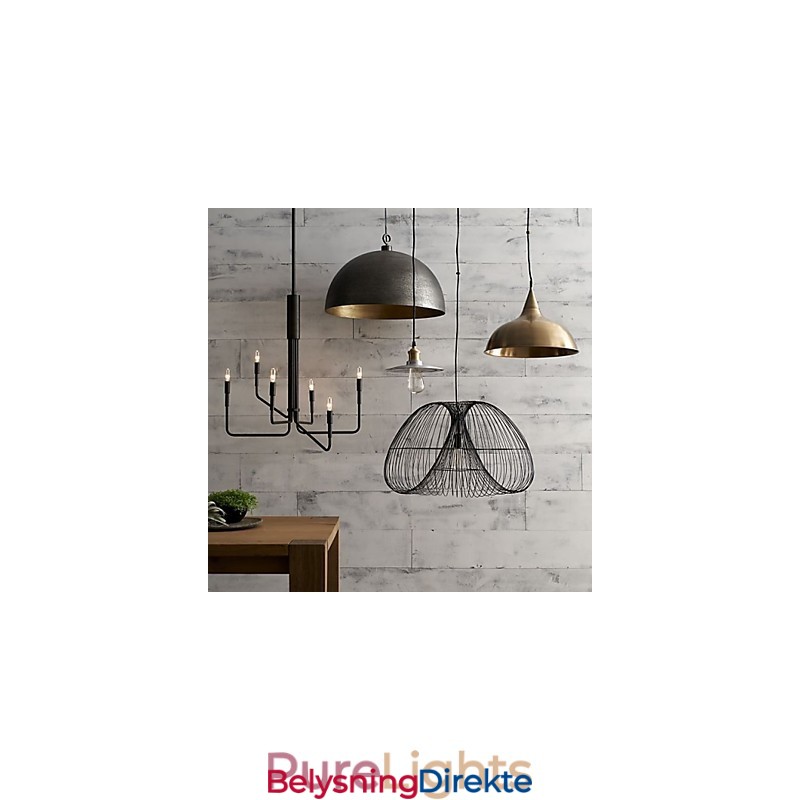 Landlig Maling Metalllysekrone