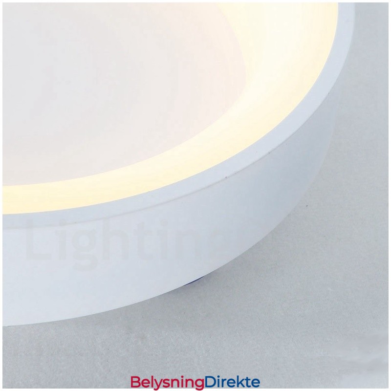 Dimmbar Flerfarget Rund Tretaklampe Med Akrylskjerm Taklampe I Nordisk Stil