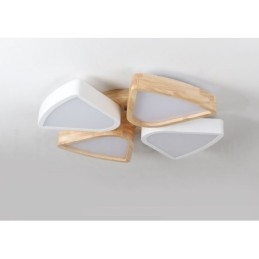 Dimbar Ultratynn Taklampe I Kronbladtre Med Akrylskjerm I Nordisk Stil