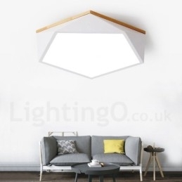 Dimmbar Macaron Flerfarget Tretaklampe Med Akrylskjerm Taklampe I Nordisk Stil