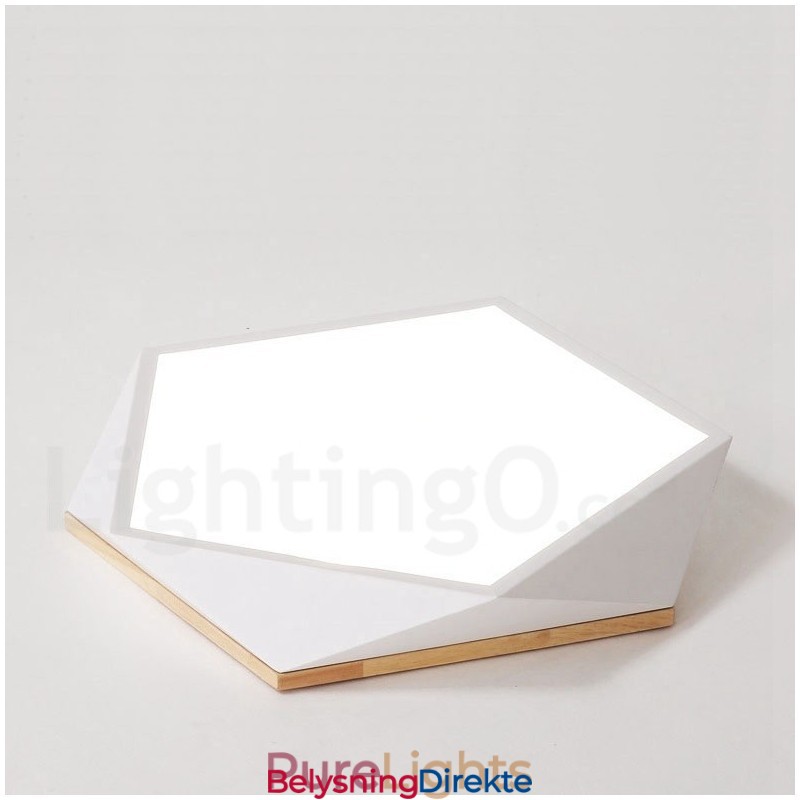 Dimmbar Macaron Flerfarget Tretaklampe Med Akrylskjerm Taklampe I Nordisk Stil