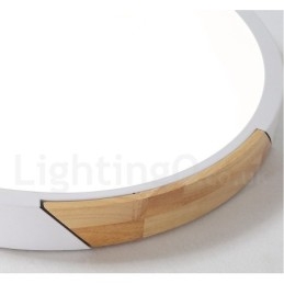 Dimmbar Macaron Multi Colors Wood Ultratynn Taklampe Med Akrylskjerm Taklampe I Nordisk Stil