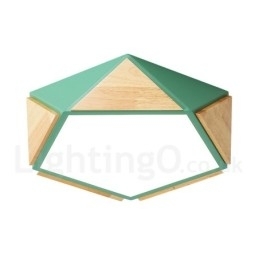 Dimmbar Macaron Flerfarget Tretaklampe Med Akrylskjerm Taklampe I Nordisk Stil