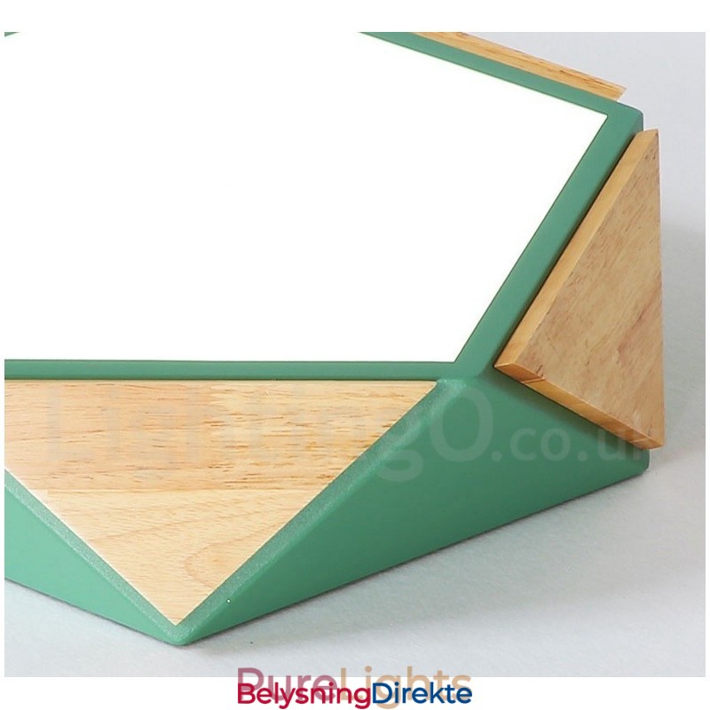 Dimmbar Macaron Flerfarget Tretaklampe Med Akrylskjerm Taklampe I Nordisk Stil