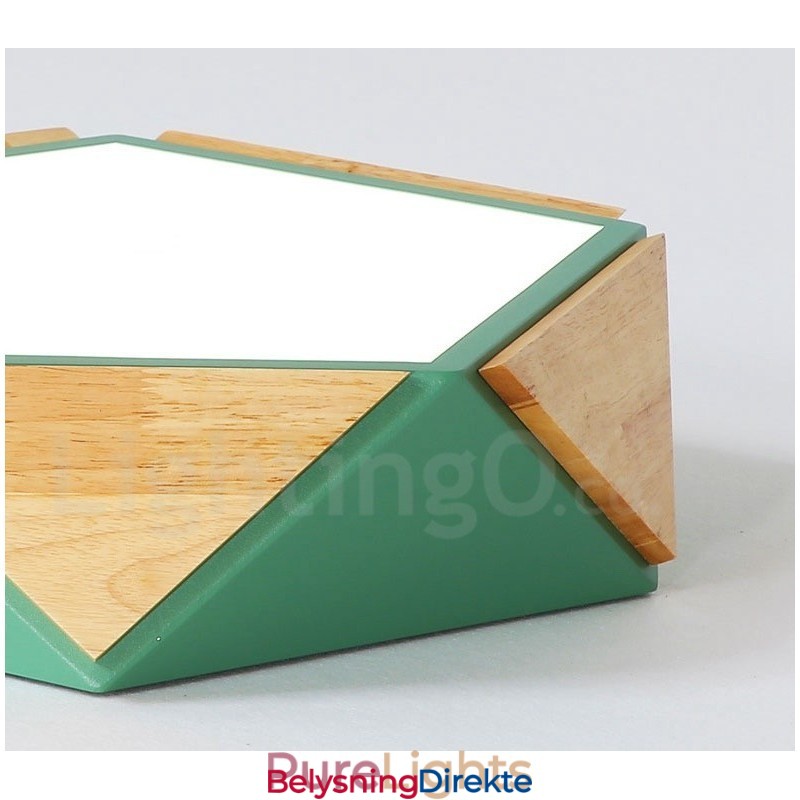 Dimmbar Macaron Flerfarget Tretaklampe Med Akrylskjerm Taklampe I Nordisk Stil