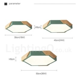 Dimmbar Macaron Ultratynn Flerfarget Tretaklampe Med Akrylskjerm Taklampe I Nordisk Stil