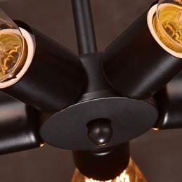 Pendellampe 4 Lys I Landlig Stil I Smijern