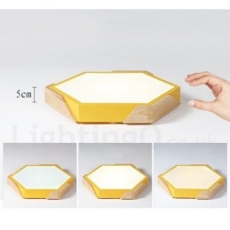 Dimmbar Macaron Ultratynn Flerfarget Tretaklampe Med Akrylskjerm Taklampe I Nordisk Stil