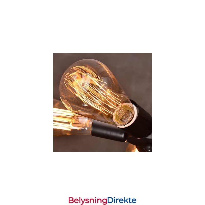 Pendellampe 4 Lys I Landlig Stil I Smijern