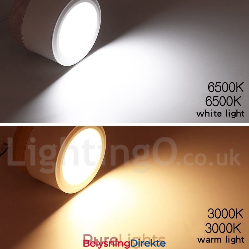 Mini Taklampe I Tre, Moderne Design, Med Akrylskjerm, Spesielt For Bruk Som Vegglampe