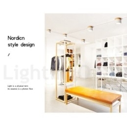 Mini Taklampe I Tre, Moderne Design, Med Akrylskjerm, Spesielt For Bruk Som Vegglampe