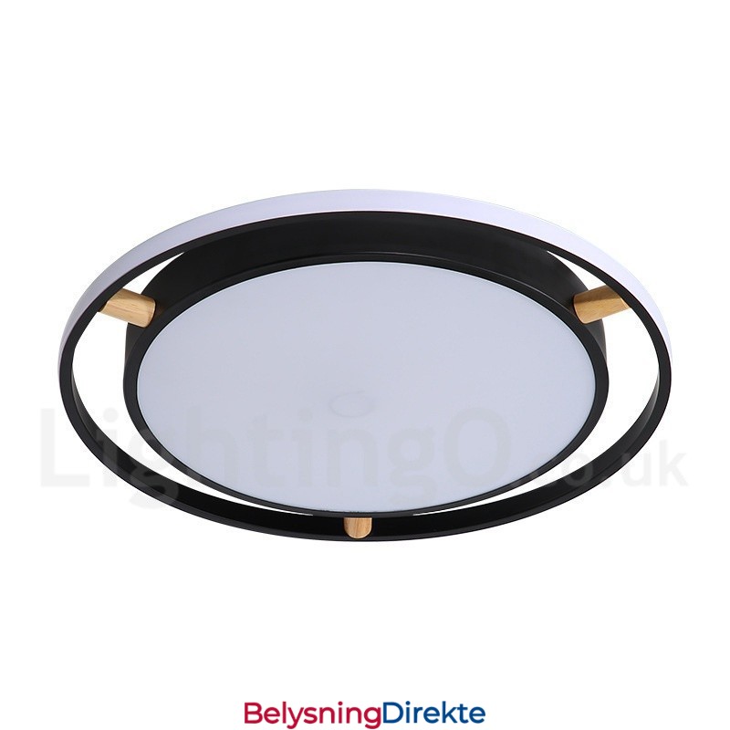 Dimbar Macaron Ultratynn Flerfarget Trerund Taklampe Med Akrylskjerm Taklampe I Nordisk Stil