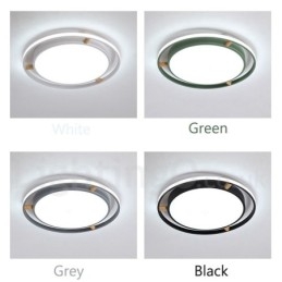 Dimbar Macaron Ultratynn Flerfarget Trerund Taklampe Med Akrylskjerm Taklampe I Nordisk Stil