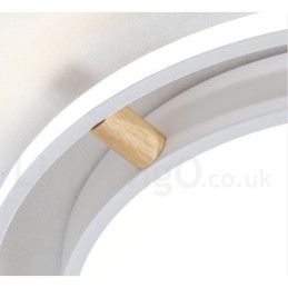 Dimbar Macaron Ultratynn Flerfarget Trerund Taklampe Med Akrylskjerm Taklampe I Nordisk Stil