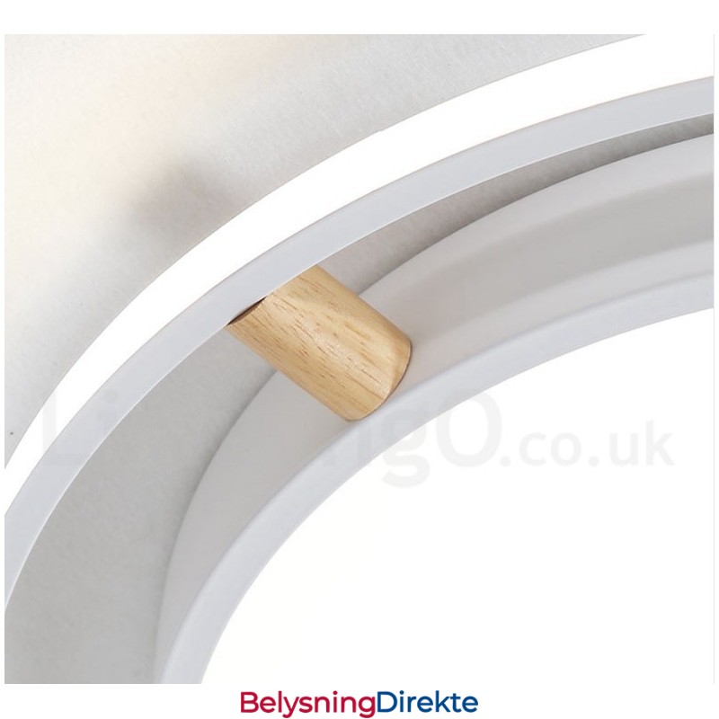 Dimbar Macaron Ultratynn Flerfarget Trerund Taklampe Med Akrylskjerm Taklampe I Nordisk Stil