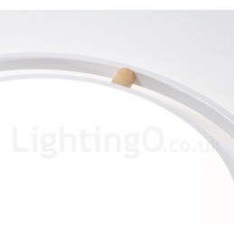 Dimbar Macaron Ultratynn Flerfarget Trerund Taklampe Med Akrylskjerm Taklampe I Nordisk Stil