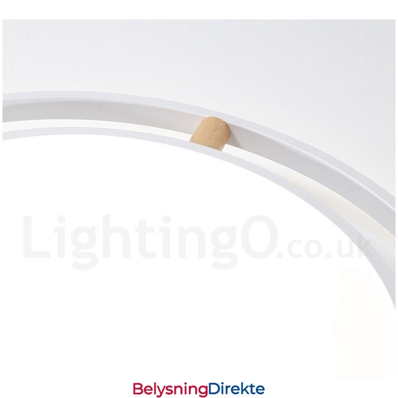 Dimbar Macaron Ultratynn Flerfarget Trerund Taklampe Med Akrylskjerm Taklampe I Nordisk Stil