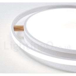 Dimbar Macaron Ultratynn Flerfarget Trerund Taklampe Med Akrylskjerm Taklampe I Nordisk Stil