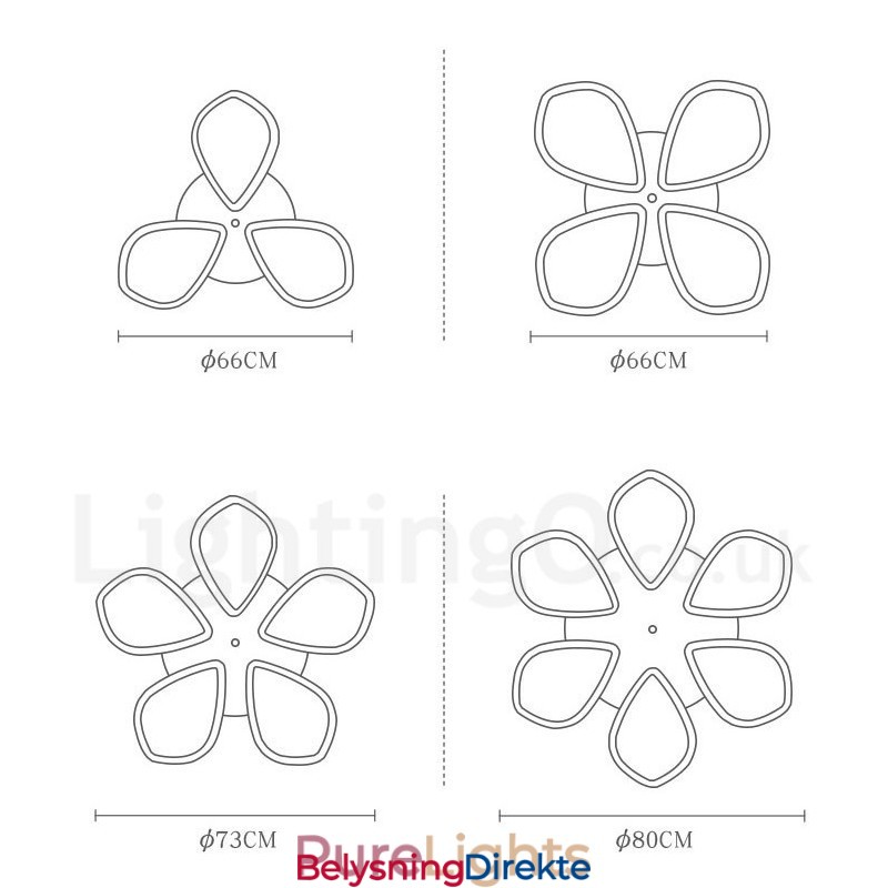 Taklampe I Treblad Med Akrylskjerm I Nordisk Stil