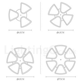 Taklampe I Treblad Med Akrylskjerm I Nordisk Stil