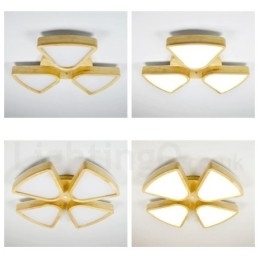 Taklampe I Treblad Med Akrylskjerm I Nordisk Stil