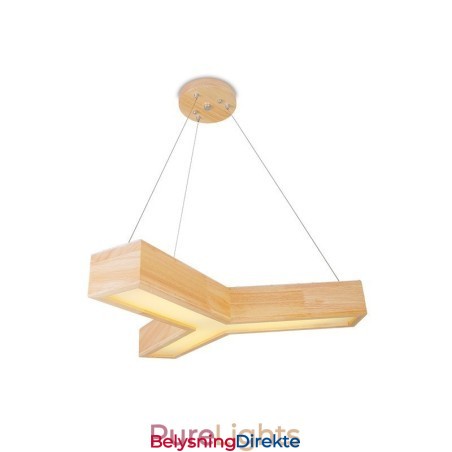 Moderne Trekantet Pendellampe I Tre