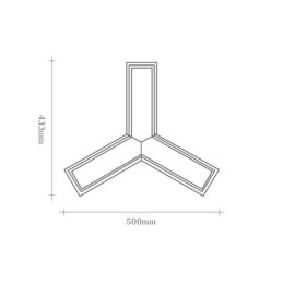 Moderne Trekantet Pendellampe I Tre