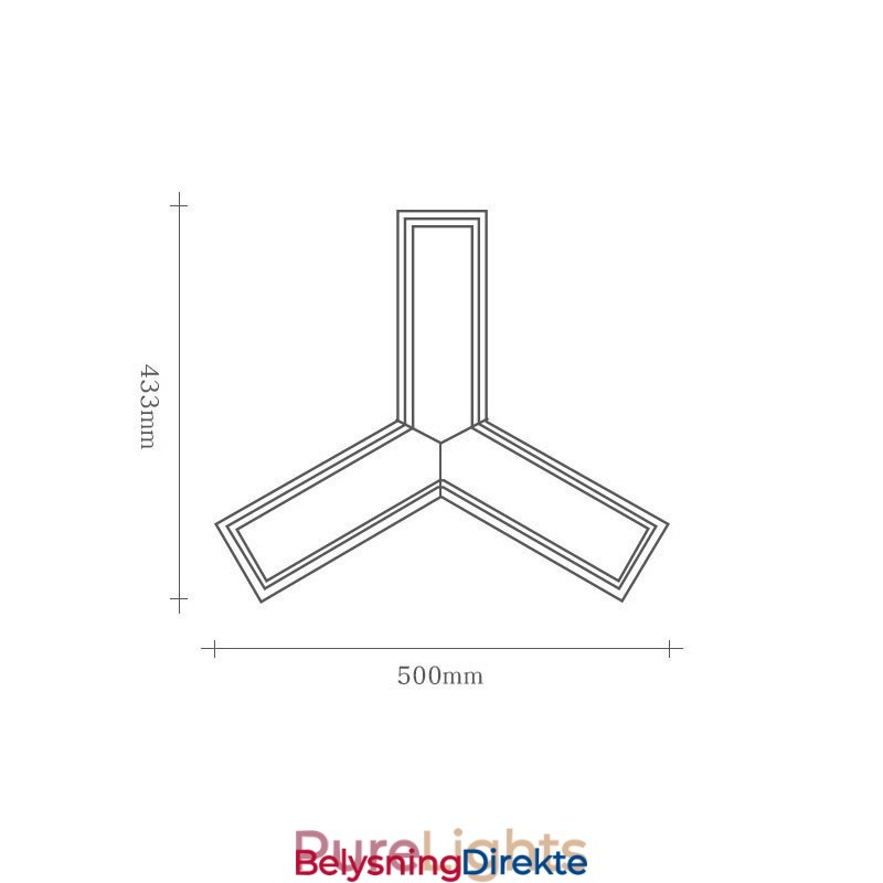 Moderne Trekantet Pendellampe I Tre