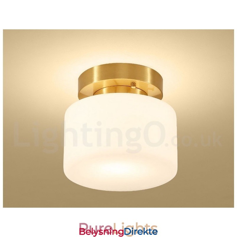 Retro Vintage Innfelt Taklampe Med Skjerm