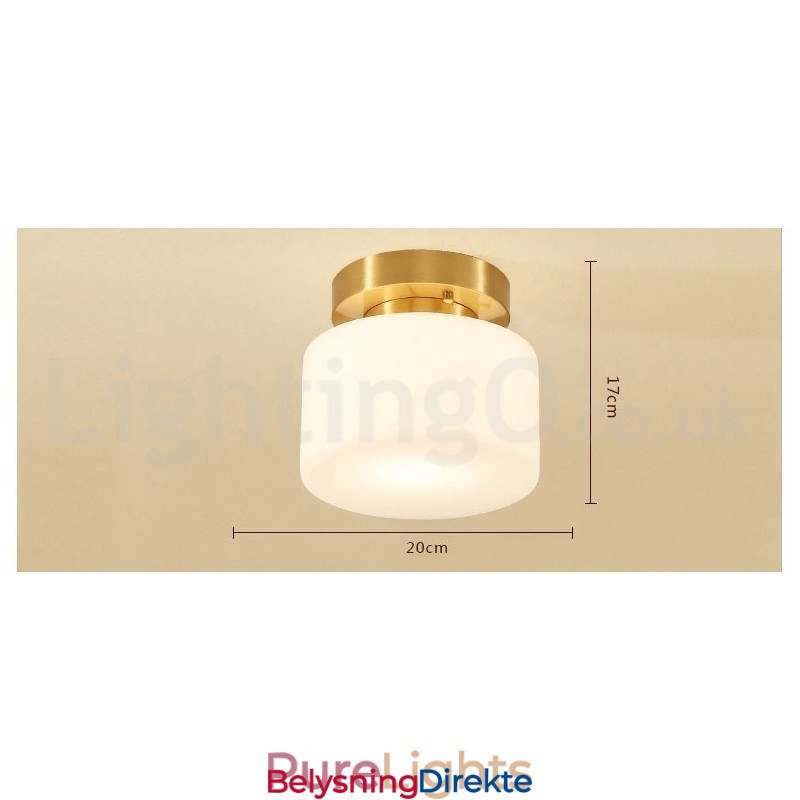 Retro Vintage Innfelt Taklampe Med Skjerm