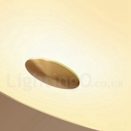 Retro Vintage Innfelt Taklampe Med Glassskjerm