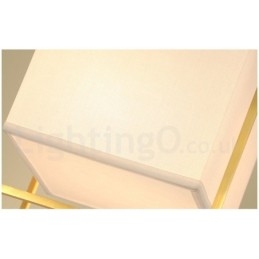 Ren Messing, Enkel Rustikk Retro Vintage Messingpendellampe Med Stoffskjerm