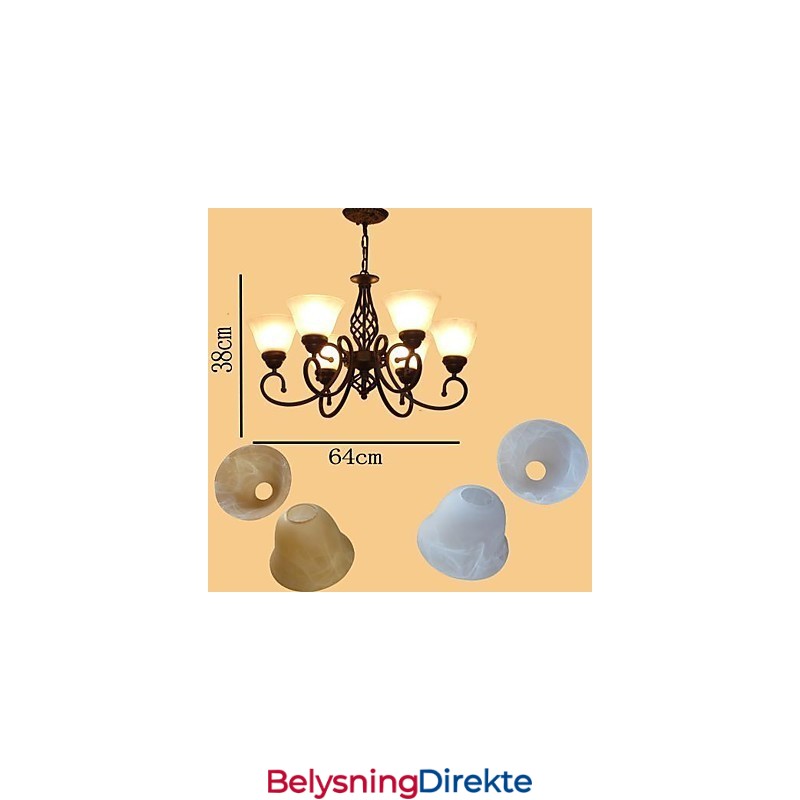 Rustikk Hytte Vintage Retro Metalllysekrone For Barn