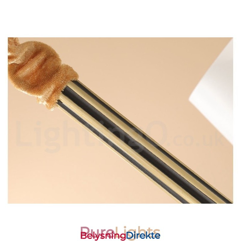 Stor, Luksuriøs, Rustikk, Retro Vintage-Lysekrone I Messing Med Glassskjermer