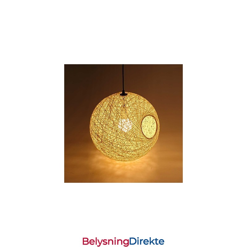 Landlig Enkel Moderne Lampe Pastoral Rottinglampe Hampkule Lysekrone