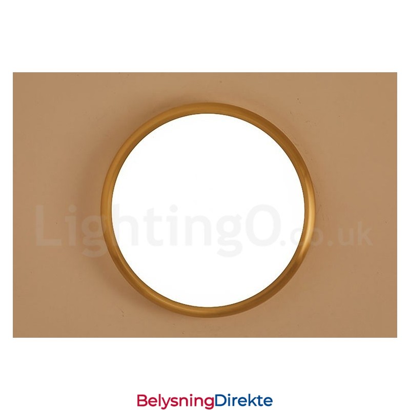 Ultratynne Dimbare Moderne, Samtidskunstneriske Nordiske Stiler I Messing Med Innfelt Tak Og Akrylskjerm, Kan Også Brukes Som Vegglampe