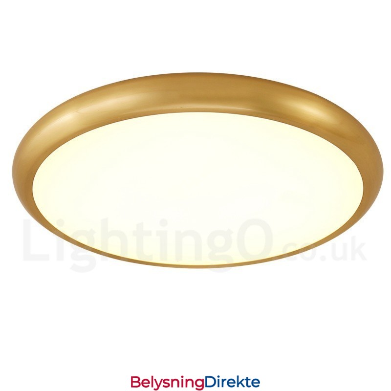 Ultratynne Dimbare Moderne, Samtidskunstneriske Nordiske Stiler I Messing Med Innfelt Tak Og Akrylskjerm, Kan Også Brukes Som Vegglampe