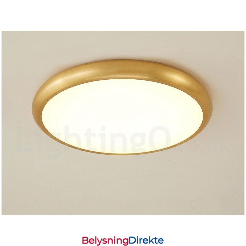 Ultratynne Dimbare Moderne, Samtidskunstneriske Nordiske Stiler I Messing Med Innfelt Tak Og Akrylskjerm, Kan Også Brukes Som Vegglampe