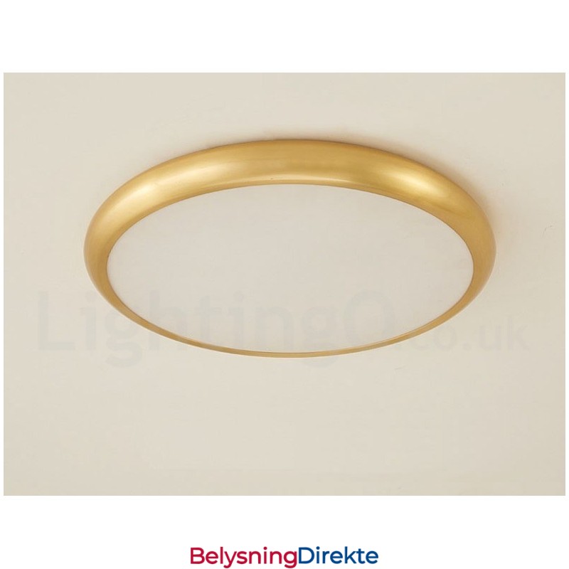 Ultratynne Dimbare Moderne, Samtidskunstneriske Nordiske Stiler I Messing Med Innfelt Tak Og Akrylskjerm, Kan Også Brukes Som Vegglampe