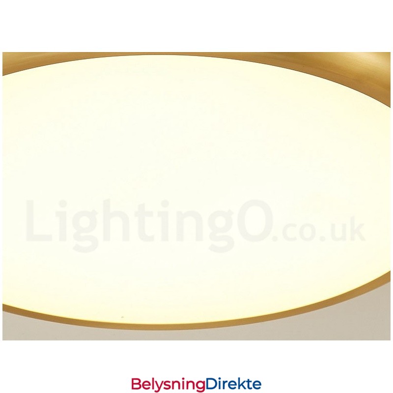 Ultratynne Dimbare Moderne, Samtidskunstneriske Nordiske Stiler I Messing Med Innfelt Tak Og Akrylskjerm, Kan Også Brukes Som Vegglampe