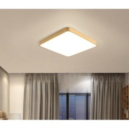 Ultratynne, Firkantede, Dimbare, Moderne, Samtidskunstneriske, Nordiske Stiler, Innfelt Taklampe I Messing Med Akrylskjerm, Kan Også Brukes Som Vegglampe