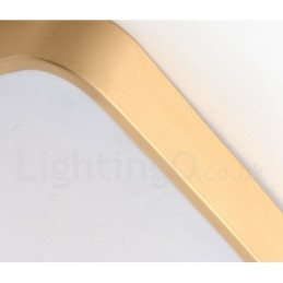 Ultratynne, Firkantede, Dimbare, Moderne, Samtidskunstneriske, Nordiske Stiler, Innfelt Taklampe I Messing Med Akrylskjerm, Kan Også Brukes Som Vegglampe