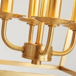 Ren Messing Rustikk Lodge Nordisk Stil Pendellampe