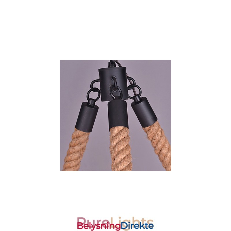 Vintage Tau Pendellampe Loft Kreativ Industriell Lampe Amerikansk Stil Dekorasjon