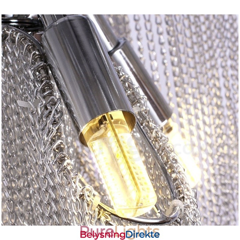 Aluminium Tassels Lysekrone Designer Pendellampe Sølvfarget